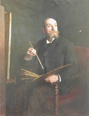 RETRATO DEL PINTOR FRANCÉS M. LE POITTEVIN