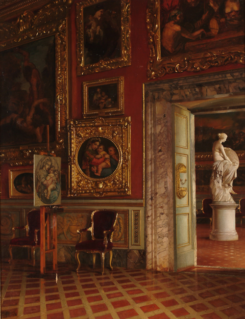 INTERIOR DE LA GALERIA PITTI INTERIOR DE LA GALERIA PITTI