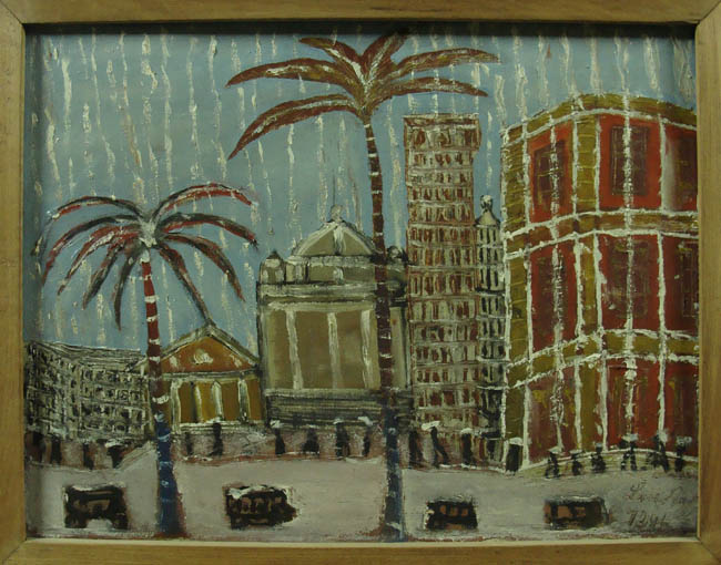 PAISAJE CON PALMERAS PAISAJE CON PALMERAS