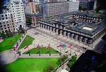 EN-PLAZAMIENTOS POLÍTICOS (registro de la intervención en la  Plaza de la Constitución, Santiago, Chile )