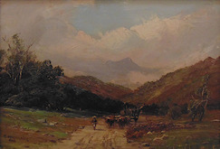 PAISAJE CON CARRETA