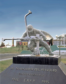 Plaza de Cerro Sombrero, Cerro Sombrero, Tierra del Fuego, Chile