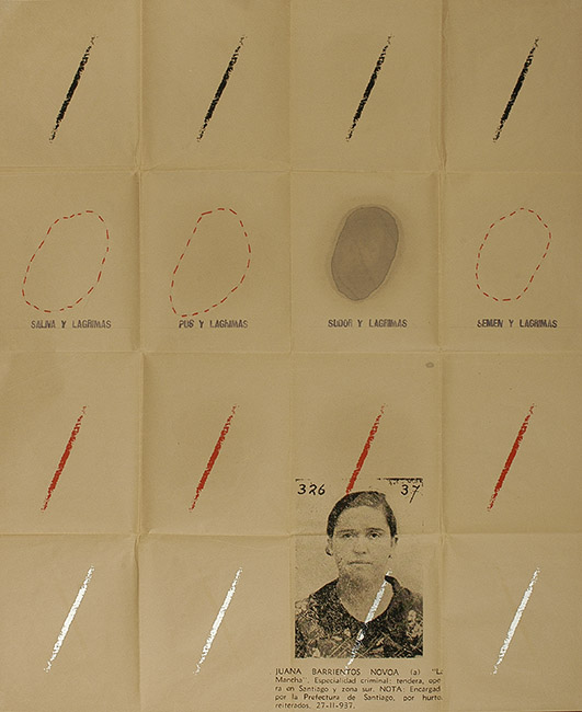 JUANA BARRIENTOS NOVOA, PINTURA AEROPOSTAL Nº 3 (detalle), 1984 JUANA BARRIENTOS NOVOA, PINTURA AEROPOSTAL Nº 3 (detalle), 1984