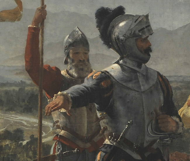 LA FUNDACIÓN DE SANTIAGO (detalle), 1888 LA FUNDACIÓN DE SANTIAGO (detalle), 1888