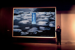 La venus de hielo sobre campos chilenos de hielos antárticos