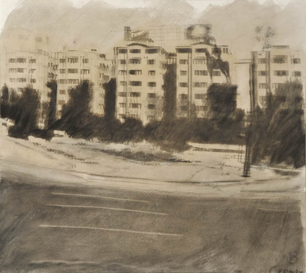 PLAZA BAQUEDANO, DE LA SERIE PICTOGRÁFICA DE SANTIAGO, 1988 PLAZA BAQUEDANO, DE LA SERIE PICTOGRÁFICA DE SANTIAGO, 1988