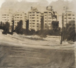 PLAZA BAQUEDANO, DE LA SERIE PICTOGRÁFICA DE SANTIAGO, 1988