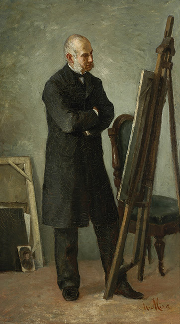 ANTE EL CABALLETE (detalle), 1884 ANTE EL CABALLETE (detalle), 1884